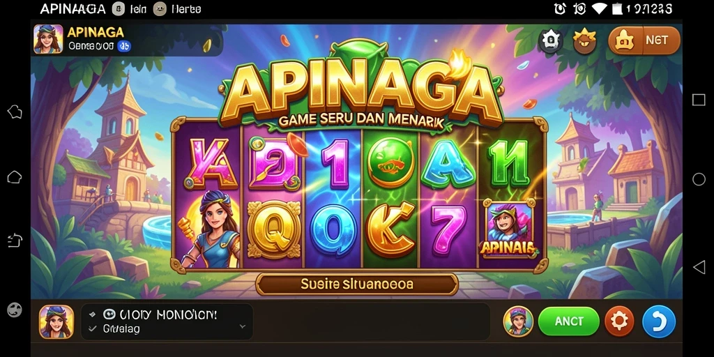 Tampilan gameplay Slot menyenangkan dari APINAGA.