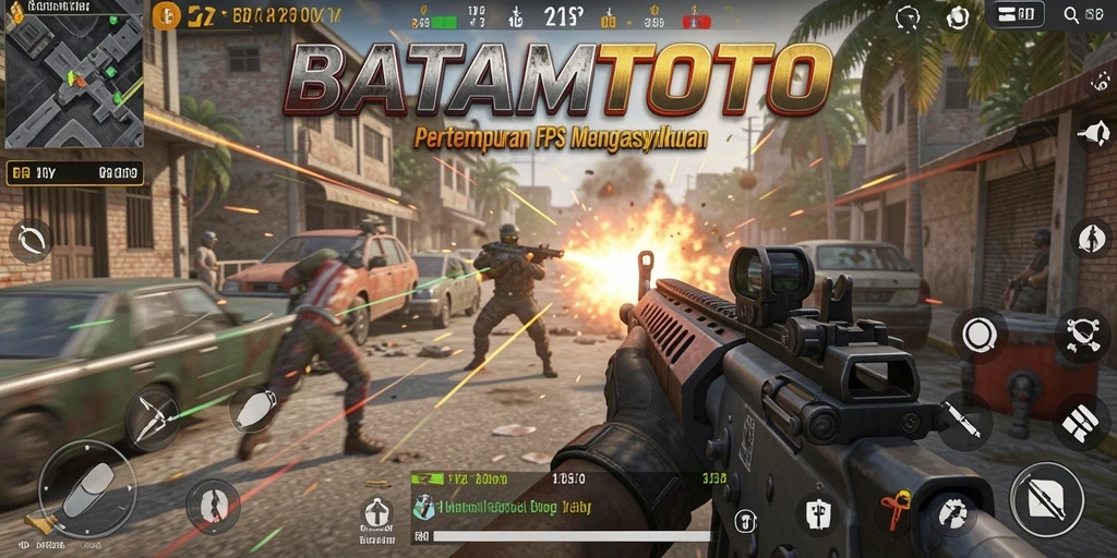 Screenshot gameplay BATAMTOTO menunjukkan aksi pertarungan yang intens.