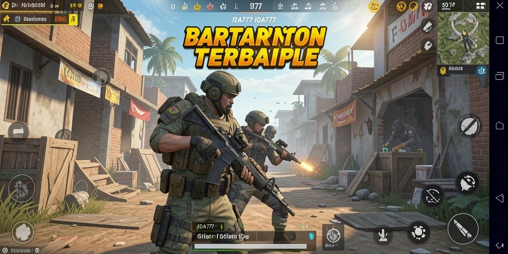 Tampilan aksi seru di dalam IDA777 Battle Royale.