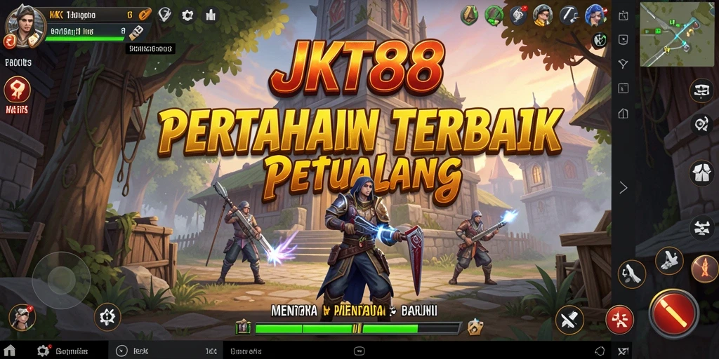 Tampilan gameplay JKT88 yang seru dan penuh aksi Tower Defense.