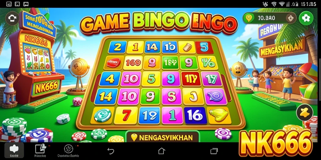Tampilan gameplay NK666 yang menarik dan interaktif saat bermain Bingo.