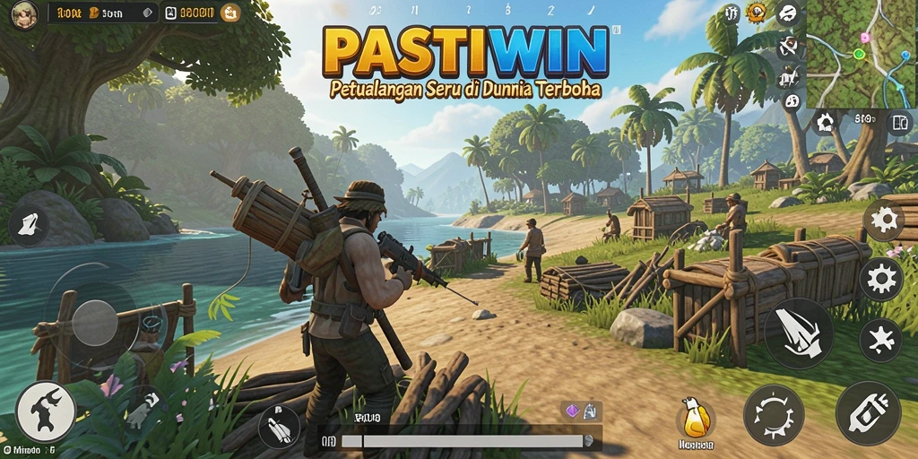 Gambar gameplay PASTIWIN di dunia terbuka yang menakjubkan.