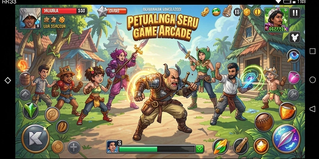Gameplay seru dan menantang di RR33 dengan grafis menarik.