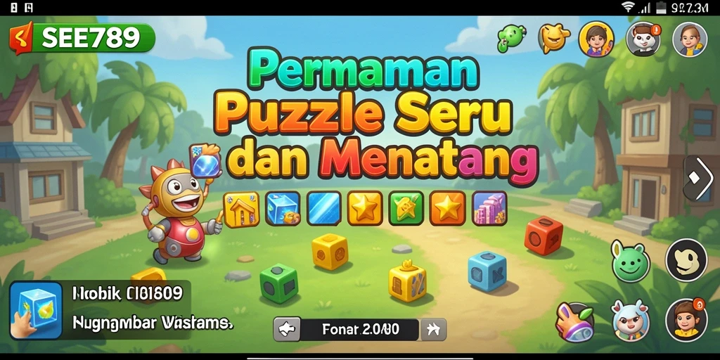 Tampilan gameplay menarik dari game Puzzle SEE789 dengan tantangan seru.