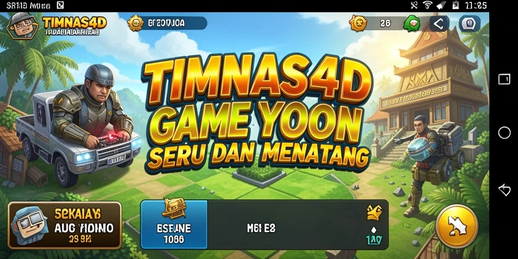 Tampilan gameplay yang seru dan interaktif dari TIMNAS4D.