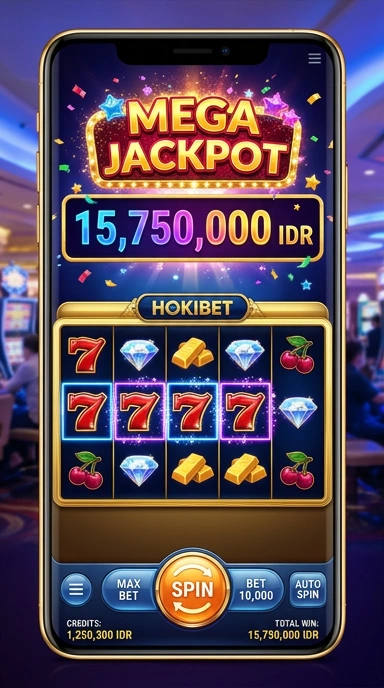 Screenshot aplikasi hokibet dengan fitur pencarian yang mudah.